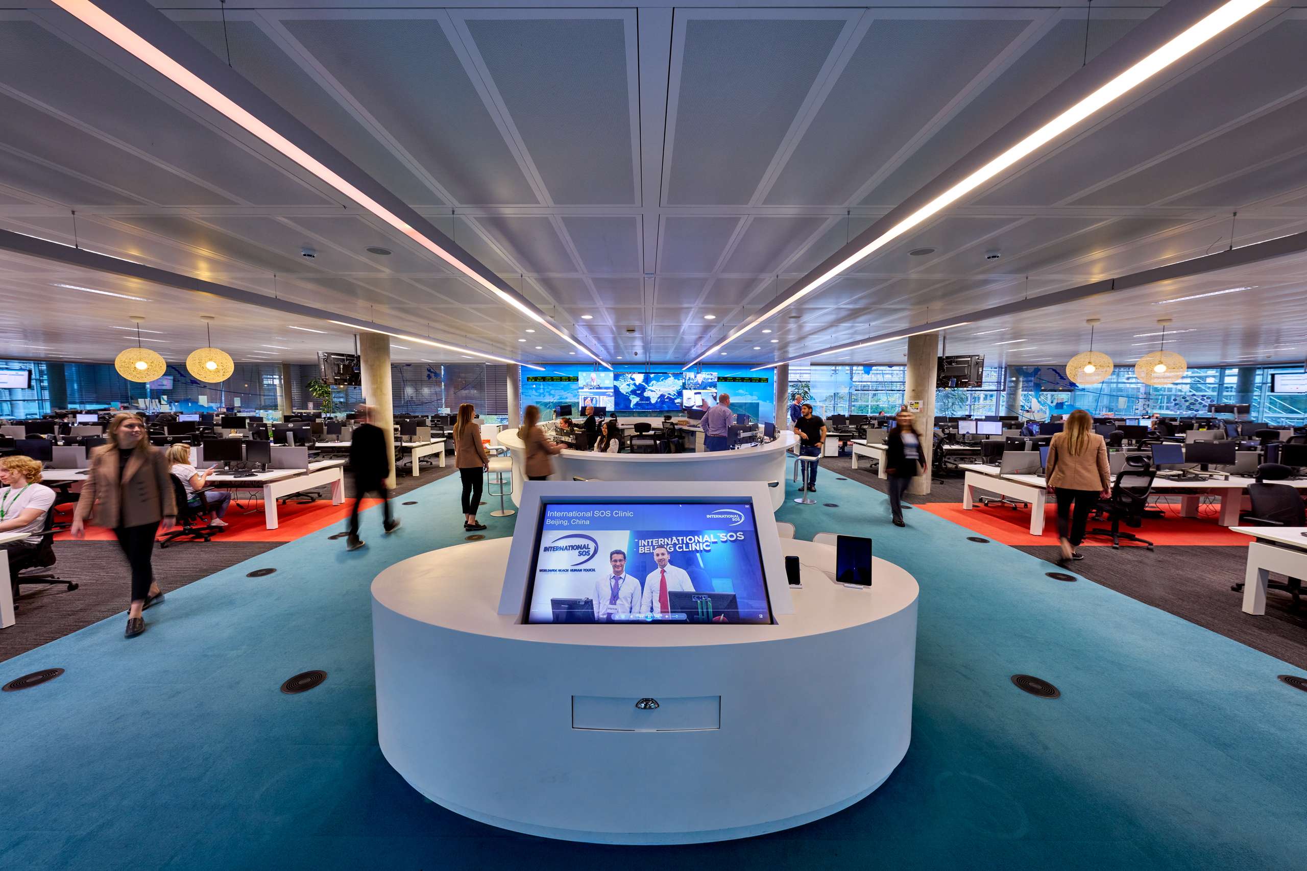 International SOS Assistance Centre operations floor