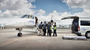 Singapore medical evacuation - plane and ambulance (1)