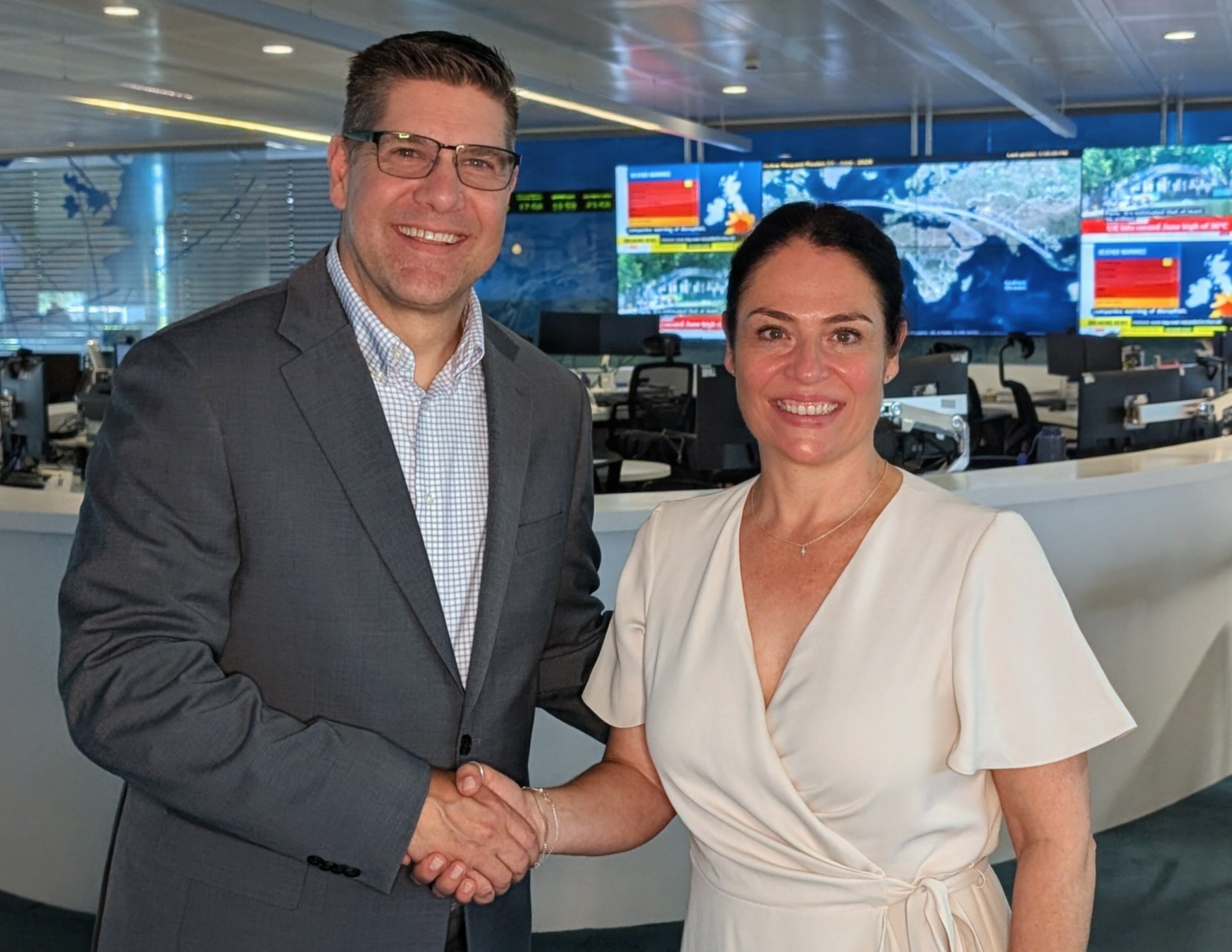 MedAire CEO Bill Dolny and GoCrisis CEO Elmarie Marais