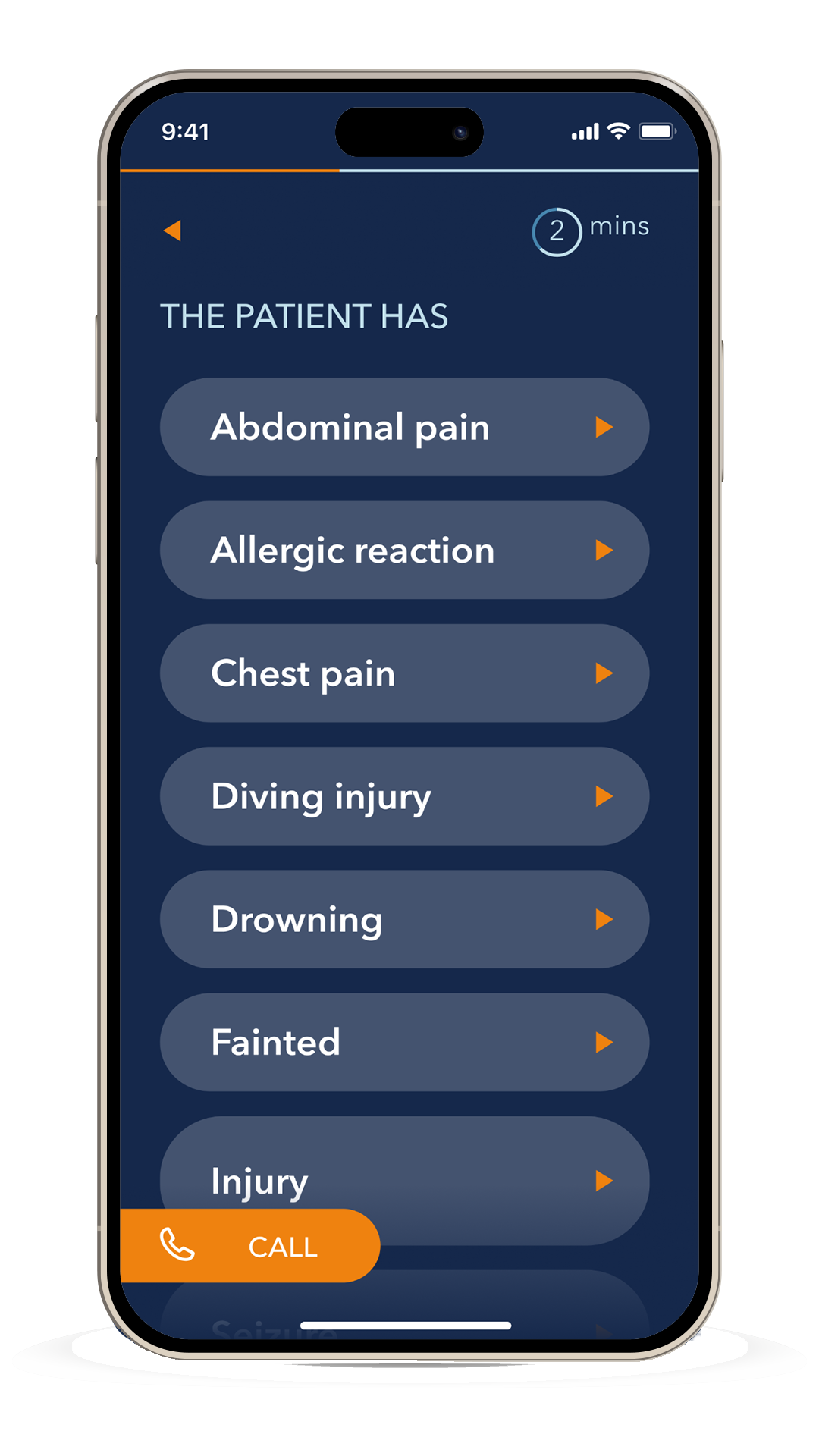 Symptoms Assessment Interface