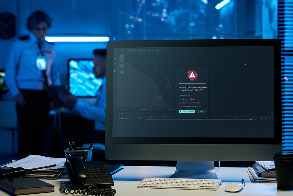 Deviation Alert for a Flight