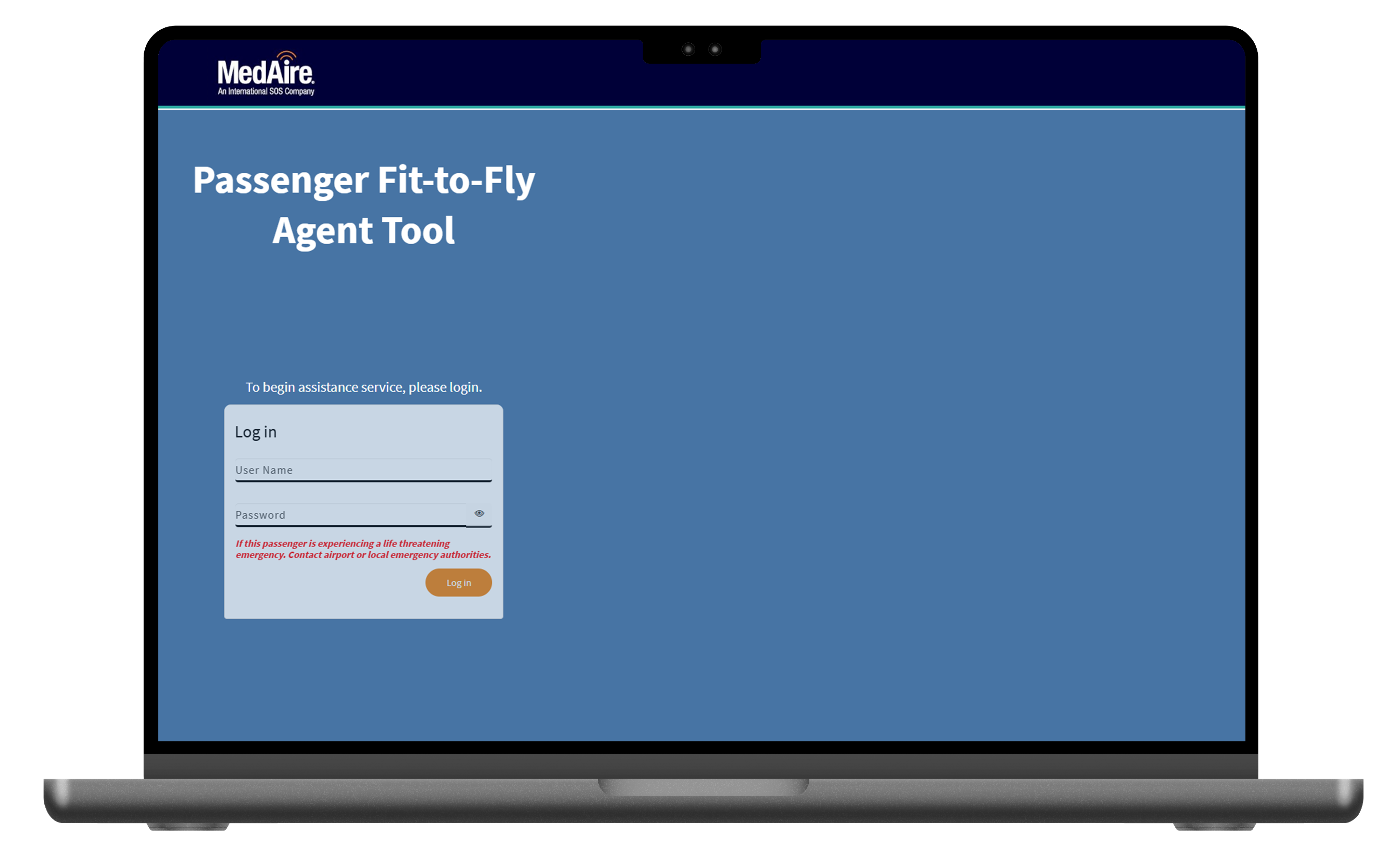 Medlink Passenger Fit-to-Fly Tool